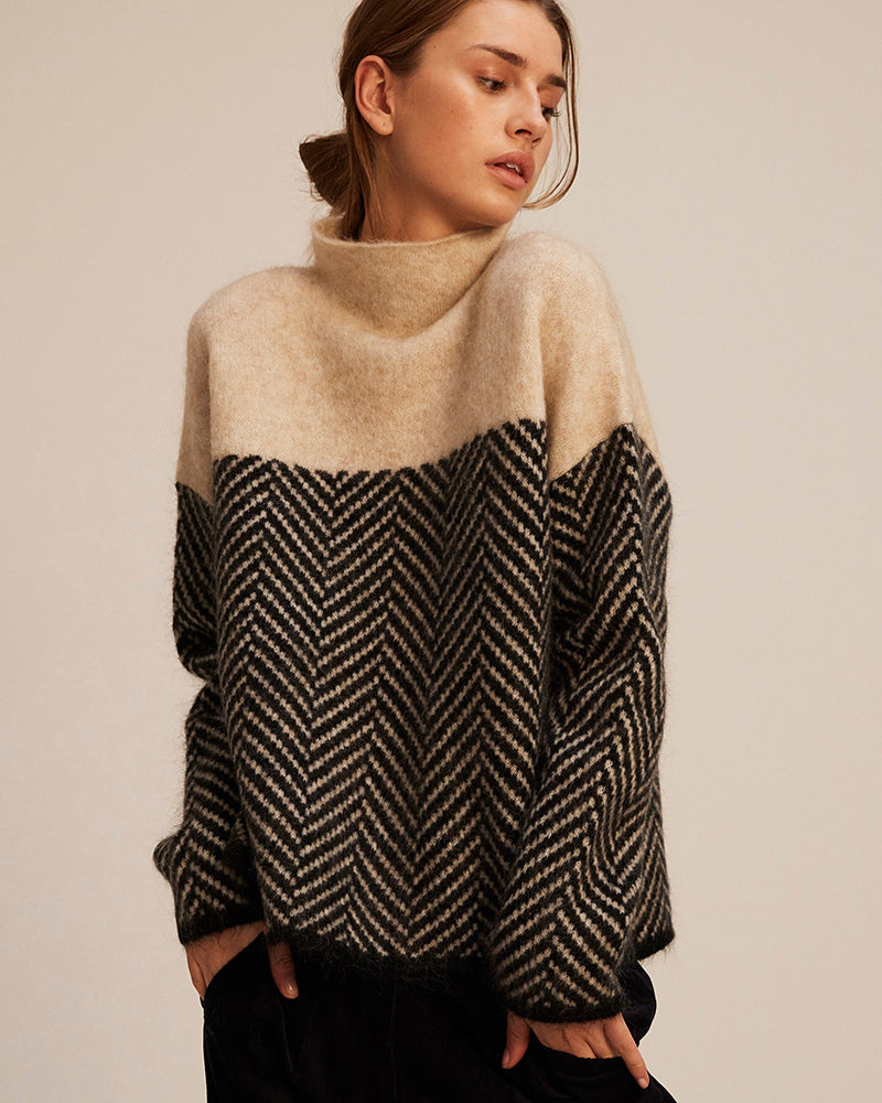 Elsen™ | Bomulds-rullekravesweater