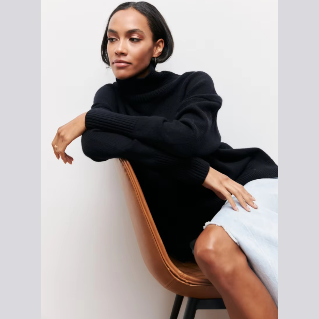 Elsen™ | Lun højhalset sweater