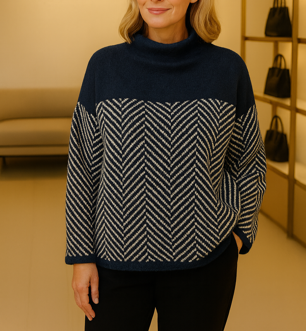 Elsen™ | Bomulds-rullekravesweater
