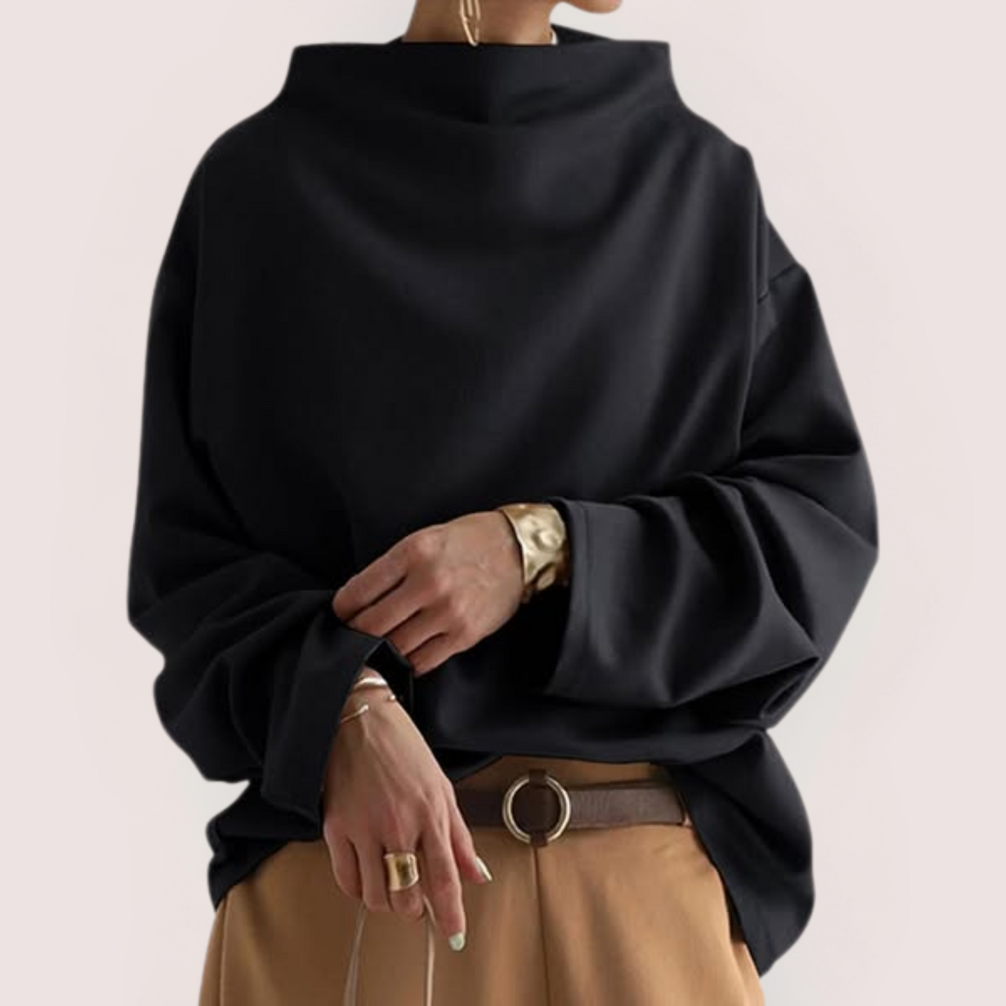 Elsen™ | Chic Trøje med Høj Krave